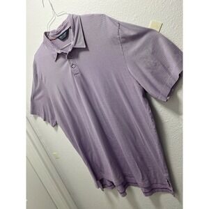 Ralph Lauren Performance Polo Men Golf Casual Purple Stripe - Size XXL